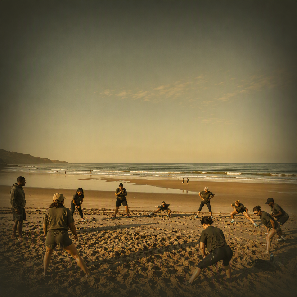 Strand von Fonte da Telha bei Sonnenaufgang